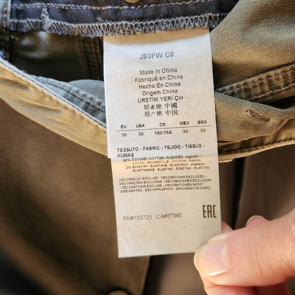 ARMANI Jeans ITALY Pants Khaki Fit sz M-6 Cotton Blend - Saks Fifth Ave purchase - Picture 12 of 16